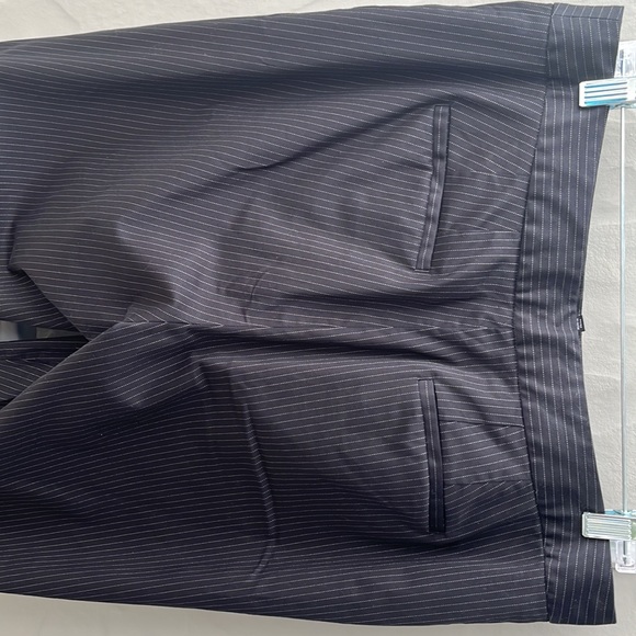 Talbots Pin Stripe Pant Black Size 10 - Picture 5 of 8